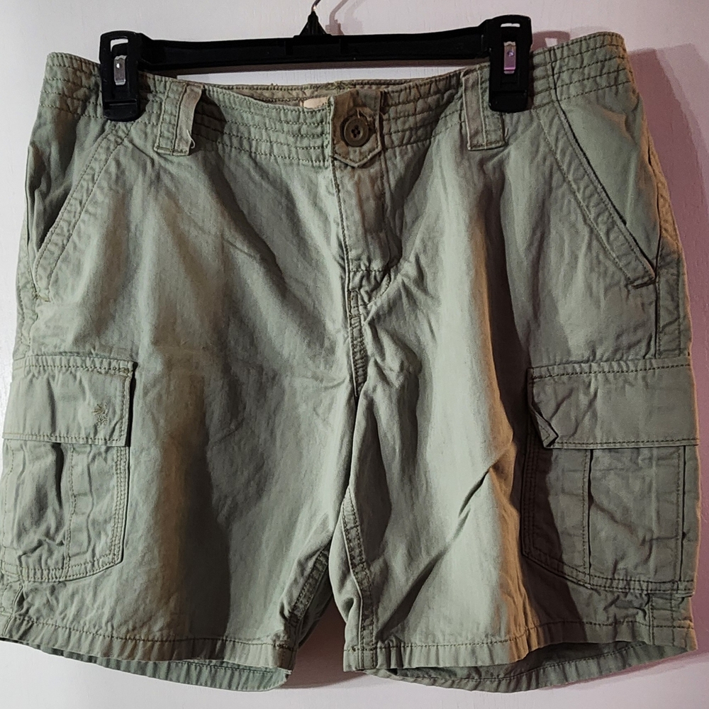 Green Cargo Shorts